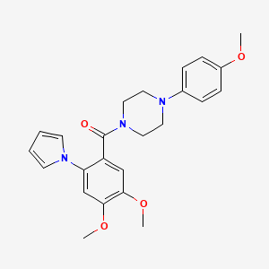 [4,5-dimethoxy-2-(1H-pyrrol-1-yl)phenyl][4-(4-methoxyphenyl)piperazin-1-yl]methanone