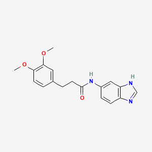 N-(1H-benzimidazol-5-yl)-3-(3,4-dimethoxyphenyl)propanamide