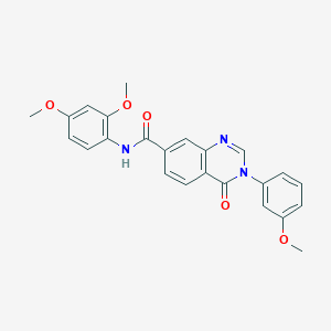 N-(2,4-dimethoxyphenyl)-3-(3-methoxyphenyl)-4-oxo-3,4-dihydroquinazoline-7-carboxamide