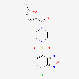 (5-Bromofuran-2-yl){4-[(7-chloro-2,1,3-benzoxadiazol-4-yl)sulfonyl]piperazin-1-yl}methanone