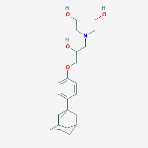 1-[4-(Adamantan-1-yl)phenoxy]-3-[bis(2-hydroxyethyl)amino]propan-2-ol