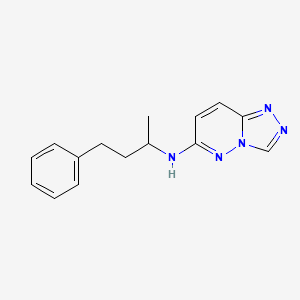 molecular formula C15H17N5 B12182109 N-(4-phenylbutan-2-yl)[1,2,4]triazolo[4,3-b]pyridazin-6-amine 