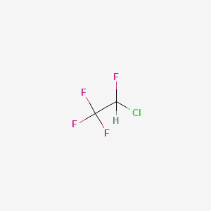 molecular formula C2HClF4 B1218211 2-氯-1,1,1,2-四氟乙烷 CAS No. 2837-89-0