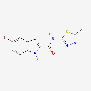 5-fluoro-1-methyl-N-(5-methyl-1,3,4-thiadiazol-2-yl)-1H-indole-2-carboxamide