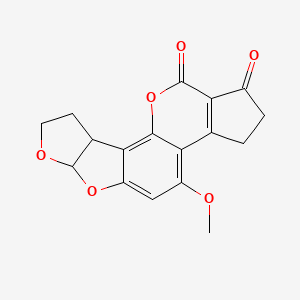 molecular formula C17H14O6 B1218215 Aflatoxin B2 alpha CAS No. 22040-96-6