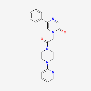 1-{2-oxo-2-[4-(pyridin-2-yl)piperazin-1-yl]ethyl}-5-phenylpyrazin-2(1H)-one