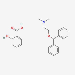 molecular formula C24H27NO4 B1218217 Diphenhydramine salicylate CAS No. 7491-10-3