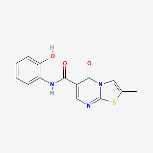 N-(2-hydroxyphenyl)-2-methyl-5-oxo-5H-thiazolo[3,2-a]pyrimidine-6-carboxamide