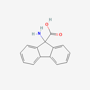 molecular formula C14H11NO2 B1218225 9-Amino-9-fluorenecarboxylic acid CAS No. 52474-54-1