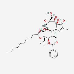 molecular formula C37H48O10 B1218231 Gnididilatin 