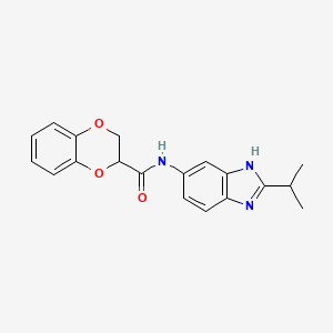 N-[2-(propan-2-yl)-1H-benzimidazol-5-yl]-2,3-dihydro-1,4-benzodioxine-2-carboxamide