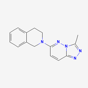 2-(3-Methyl[1,2,4]triazolo[4,3-b]pyridazin-6-yl)-1,2,3,4-tetrahydroisoquinoline