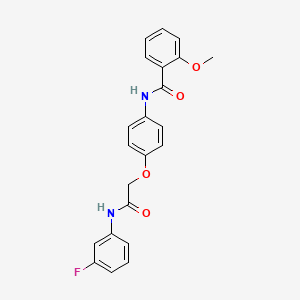 N-(4-{[(3-fluorophenyl)carbamoyl]methoxy}phenyl)-2-methoxybenzamide