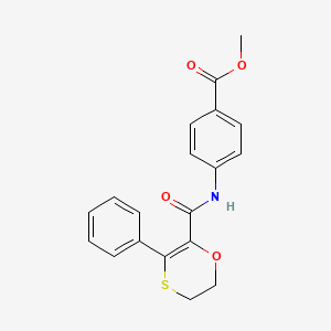 Methyl 4-{[(3-phenyl-5,6-dihydro-1,4-oxathiin-2-yl)carbonyl]amino}benzoate