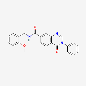 N-(2-methoxybenzyl)-4-oxo-3-phenyl-3,4-dihydroquinazoline-7-carboxamide