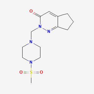 2-{[4-(methylsulfonyl)piperazin-1-yl]methyl}-2,5,6,7-tetrahydro-3H-cyclopenta[c]pyridazin-3-one