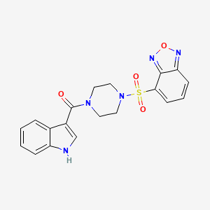 [4-(2,1,3-benzoxadiazol-4-ylsulfonyl)piperazin-1-yl](1H-indol-3-yl)methanone