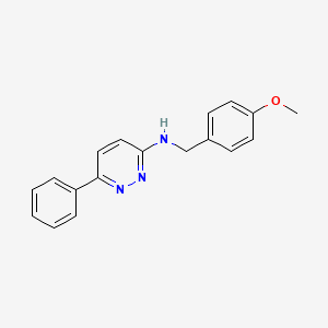 molecular formula C18H17N3O B12182557 N-(4-methoxybenzyl)-6-phenylpyridazin-3-amine 