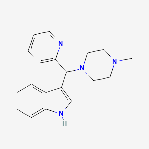 2-methyl-3-[(4-methylpiperazin-1-yl)(pyridin-2-yl)methyl]-1H-indole