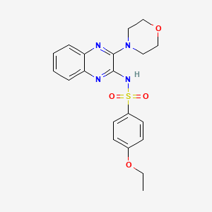 molecular formula C20H22N4O4S B12182640 [(4-Ethoxyphenyl)sulfonyl](3-morpholin-4-ylquinoxalin-2-yl)amine 