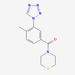 [4-methyl-3-(1H-tetrazol-1-yl)phenyl](thiomorpholin-4-yl)methanone