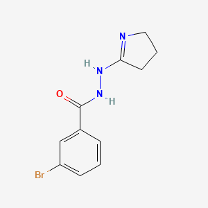 3-bromo-N'-(3,4-dihydro-2H-pyrrol-5-yl)benzohydrazide