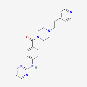 {4-[2-(Pyridin-4-yl)ethyl]piperazin-1-yl}[4-(pyrimidin-2-ylamino)phenyl]methanone