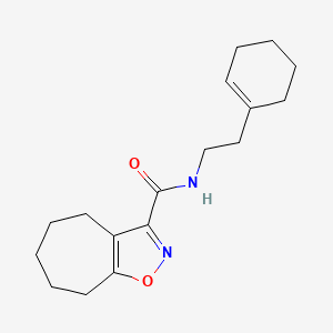 N-[2-(cyclohex-1-en-1-yl)ethyl]-4H,5H,6H,7H,8H-cyclohepta[d][1,2]oxazole-3-carboxamide