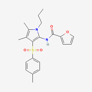 N-{4,5-dimethyl-3-[(4-methylphenyl)sulfonyl]-1-propyl-1H-pyrrol-2-yl}furan-2-carboxamide