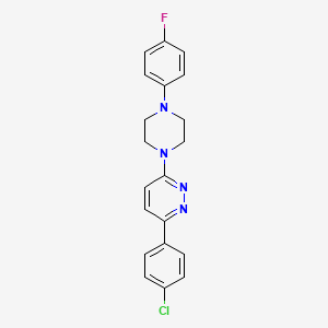 3-(4-Chlorophenyl)-6-[4-(4-fluorophenyl)piperazin-1-yl]pyridazine