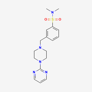 N,N-dimethyl-3-{[4-(pyrimidin-2-yl)piperazin-1-yl]methyl}benzene-1-sulfonamide