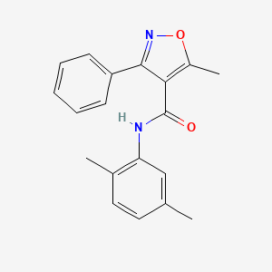 N-(2,5-dimethylphenyl)-5-methyl-3-phenyl-1,2-oxazole-4-carboxamide