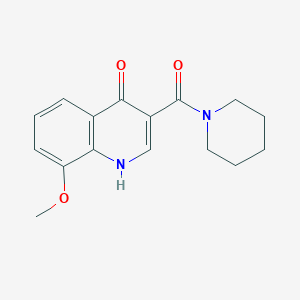 (4-Hydroxy-8-methoxyquinolin-3-yl)(piperidin-1-yl)methanone