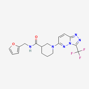 N-(furan-2-ylmethyl)-1-[3-(trifluoromethyl)[1,2,4]triazolo[4,3-b]pyridazin-6-yl]piperidine-3-carboxamide