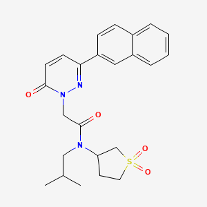 N-(1,1-dioxidotetrahydrothiophen-3-yl)-N-(2-methylpropyl)-2-[3-(naphthalen-2-yl)-6-oxopyridazin-1(6H)-yl]acetamide