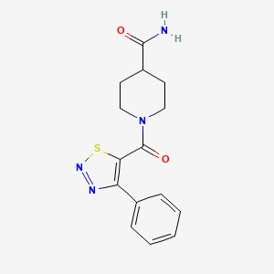 1-[(4-Phenyl-1,2,3-thiadiazol-5-yl)carbonyl]piperidine-4-carboxamide