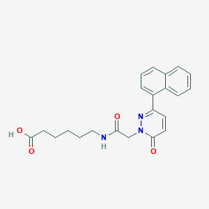 6-({[3-(naphthalen-1-yl)-6-oxopyridazin-1(6H)-yl]acetyl}amino)hexanoic acid