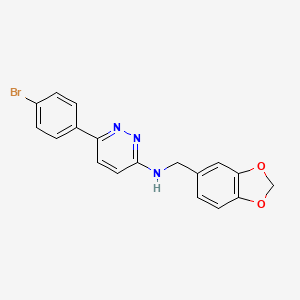 N-(1,3-benzodioxol-5-ylmethyl)-6-(4-bromophenyl)pyridazin-3-amine