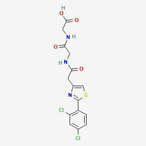 N-{[2-(2,4-dichlorophenyl)-1,3-thiazol-4-yl]acetyl}glycylglycine