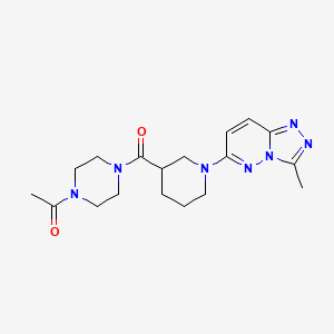 1-(4-{[1-(3-Methyl[1,2,4]triazolo[4,3-b]pyridazin-6-yl)piperidin-3-yl]carbonyl}piperazin-1-yl)ethanone