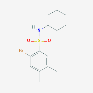 molecular formula C15H22BrNO2S B12183007 [(2-Bromo-4,5-dimethylphenyl)sulfonyl](2-methylcyclohexyl)amine 