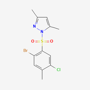 1-[(3,5-Dimethylpyrazolyl)sulfonyl]-2-bromo-5-chloro-4-methylbenzene