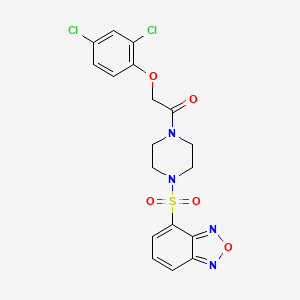 1-[4-(2,1,3-Benzoxadiazol-4-ylsulfonyl)piperazin-1-yl]-2-(2,4-dichlorophenoxy)ethanone