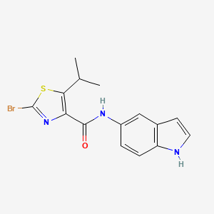 2-bromo-N-(1H-indol-5-yl)-5-isopropylthiazole-4-carboxamide