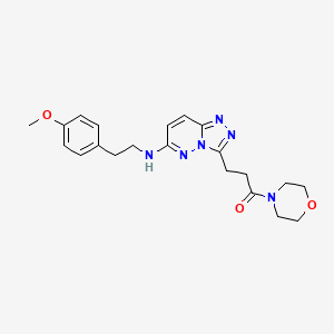 3-(6-{[2-(4-Methoxyphenyl)ethyl]amino}[1,2,4]triazolo[4,3-b]pyridazin-3-yl)-1-(morpholin-4-yl)propan-1-one