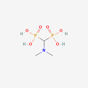 molecular formula C3H11NO6P2 B1218309 [(Dimethylamino)methylene]bisphosphonic acid CAS No. 29712-30-9