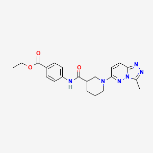 Ethyl 4-({[1-(3-methyl[1,2,4]triazolo[4,3-b]pyridazin-6-yl)piperidin-3-yl]carbonyl}amino)benzoate