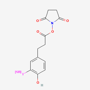 molecular formula C13H12INO5 B1218312 N-Hydroxysuccinimide iodo-p-hydroxyphenylpropionate CAS No. 65114-37-6