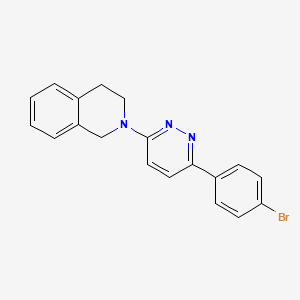 molecular formula C19H16BrN3 B12183143 2-[6-(4-Bromophenyl)pyridazin-3-yl]-1,2,3,4-tetrahydroisoquinoline 