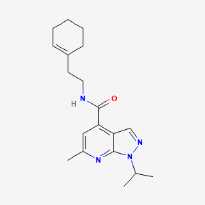 N-[2-(1-cyclohexen-1-yl)ethyl]-1-isopropyl-6-methyl-1H-pyrazolo[3,4-b]pyridine-4-carboxamide